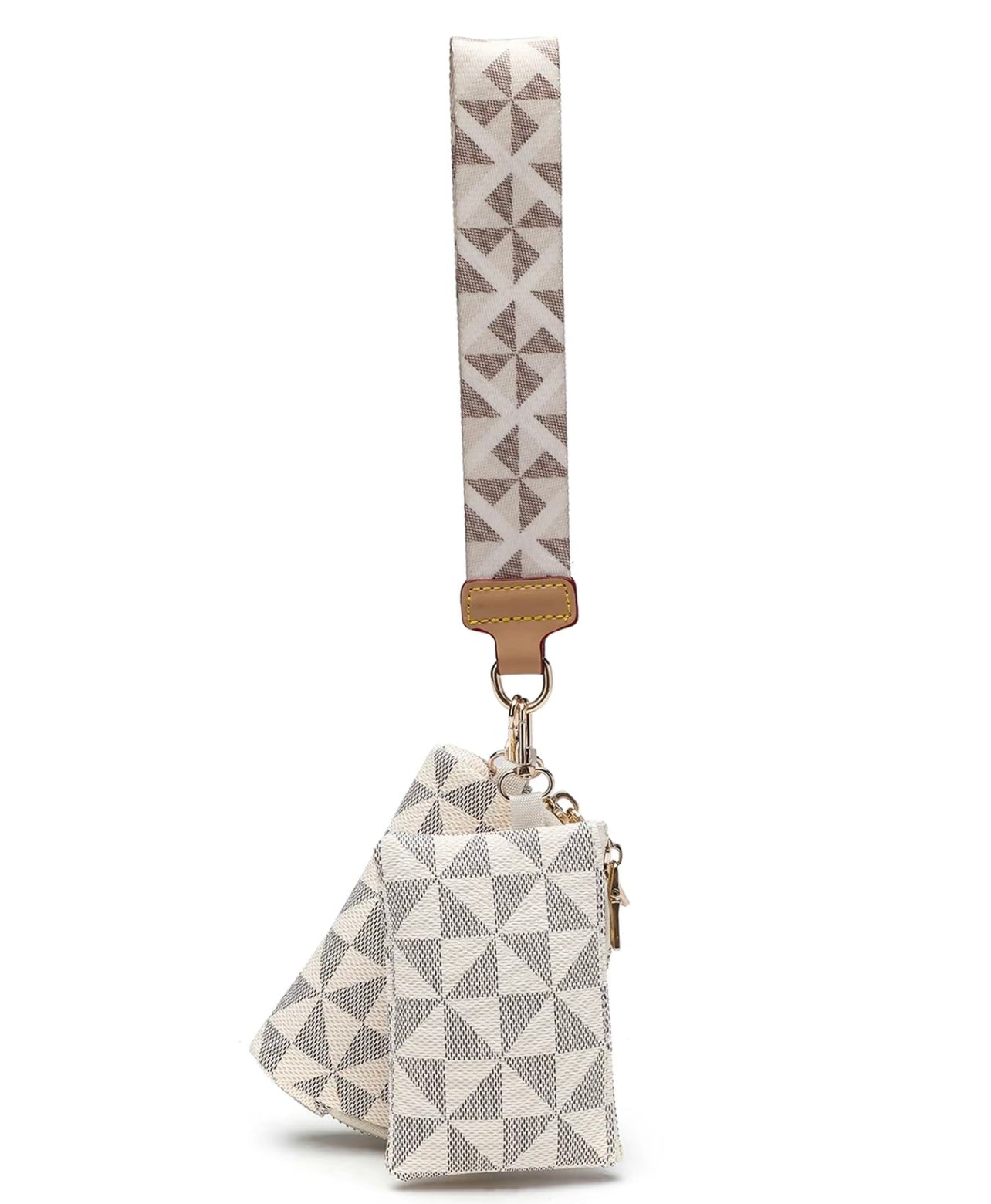 Checkered Wallet Wristlet