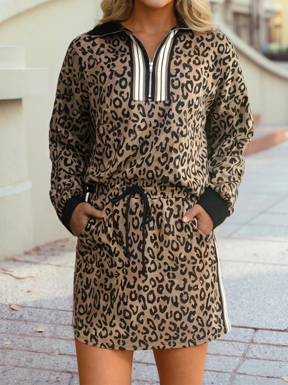 Indie Long sleeve Leopard Set