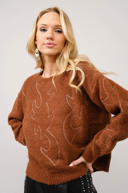 Lainey Western Sweater