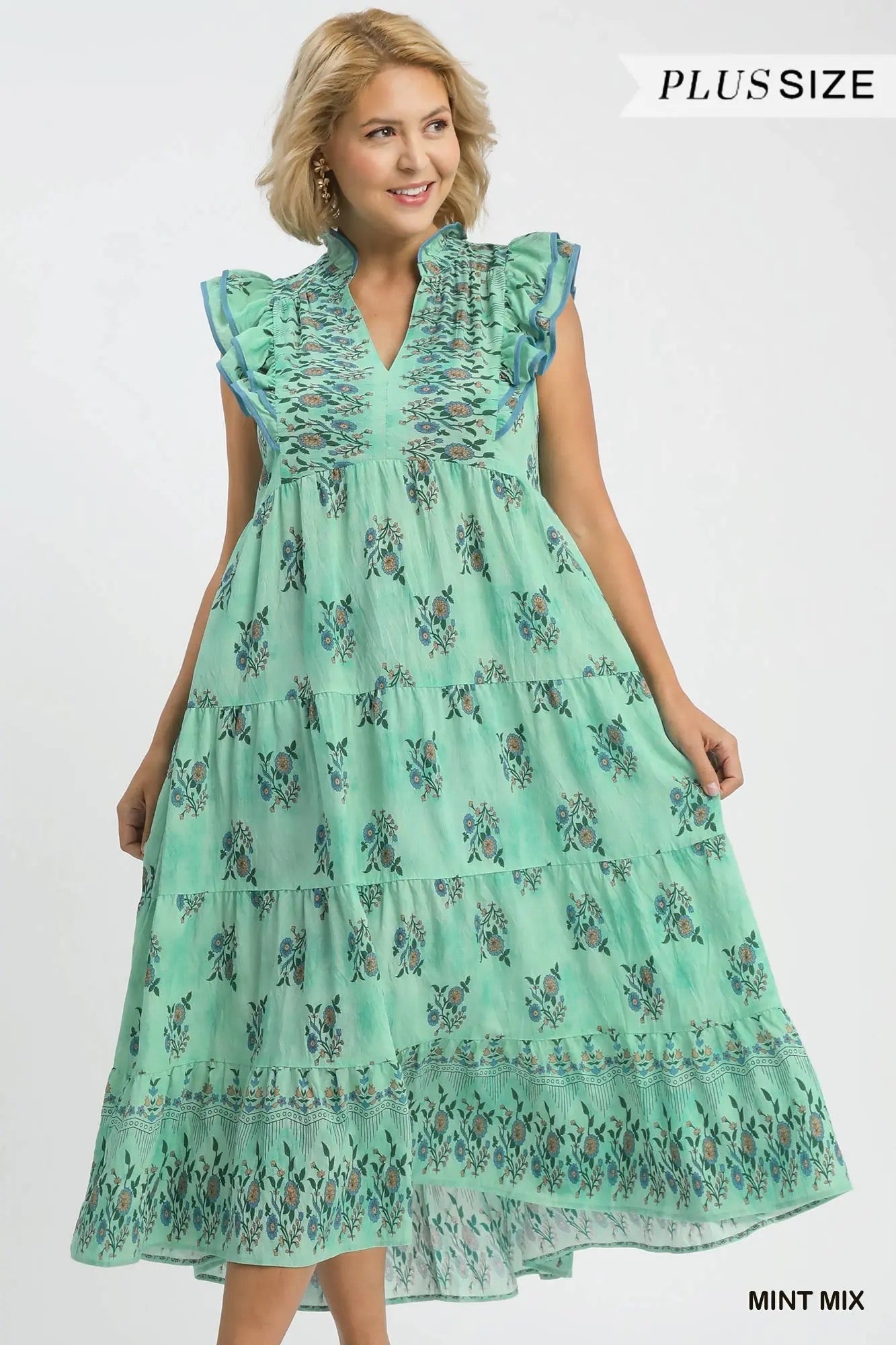 Hazel Curvy Floral Dress