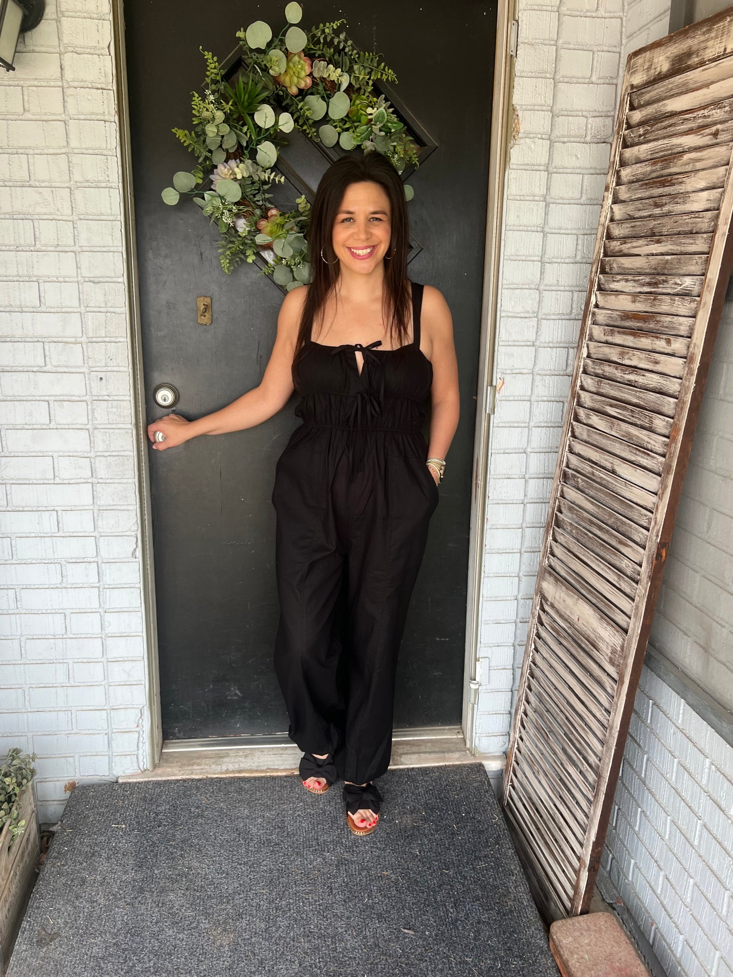 Spaghetti Strap Jogger Jumpsuit