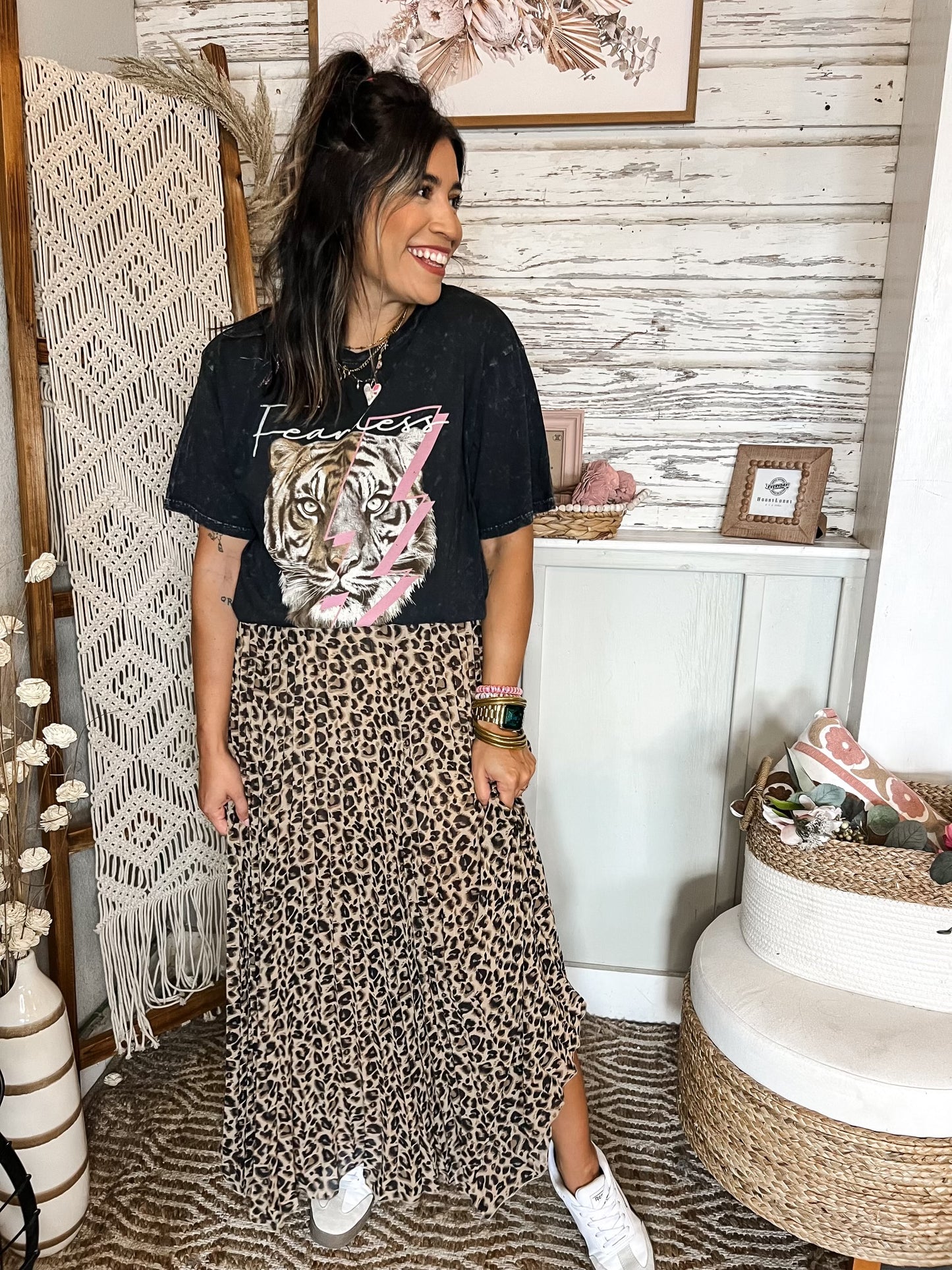 Leopard Maxi Skirt