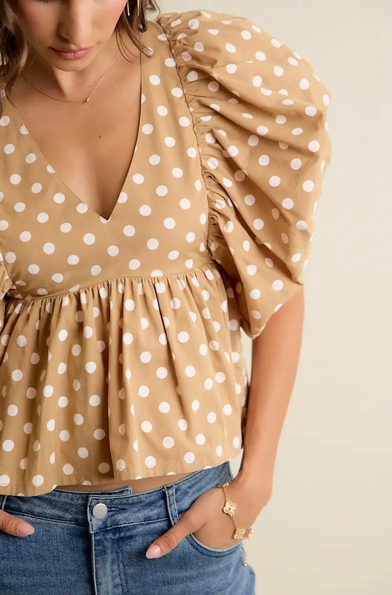Ella Polka Dot Top