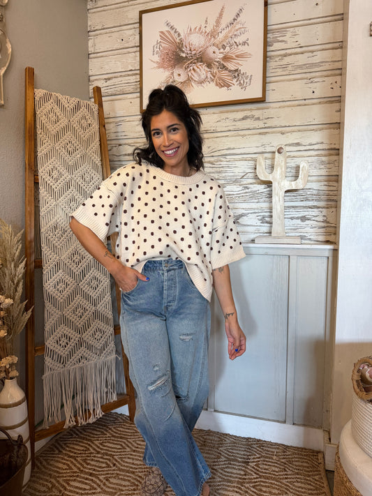 Emma Polka Dot top