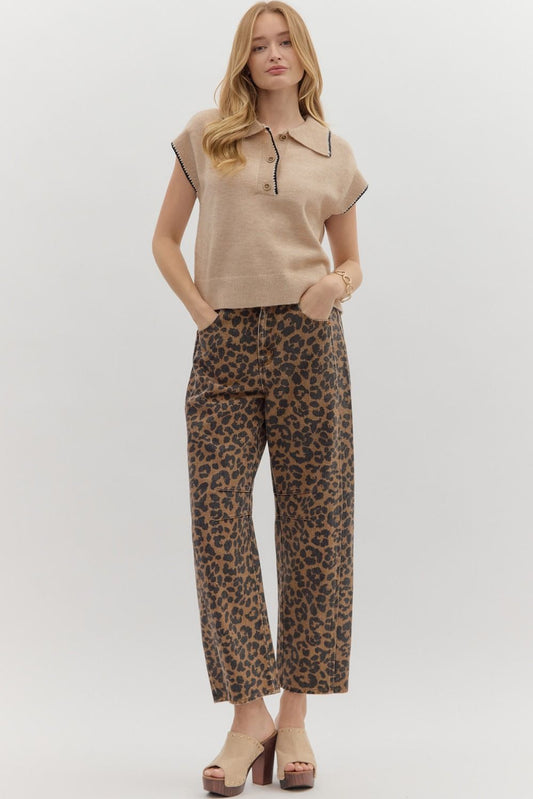 Mae Leopard Jeans