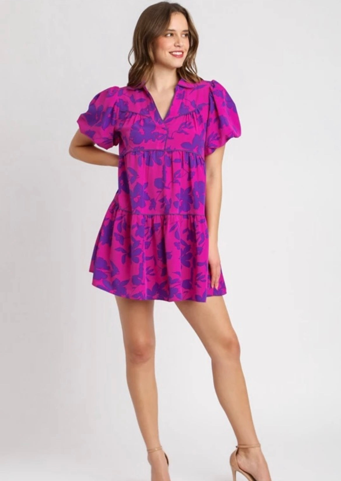 Camila’s Magenta Mixed Dress