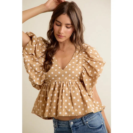 Ella Polka Dot Top