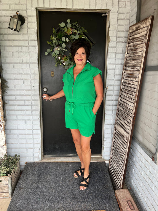 Penny Drawstring Romper