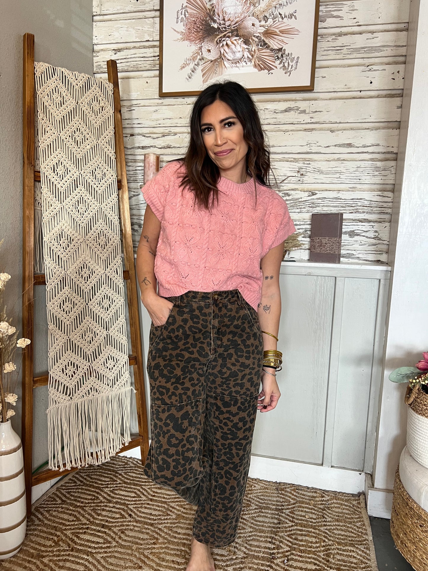 Naomi Floral Pattern Sweater