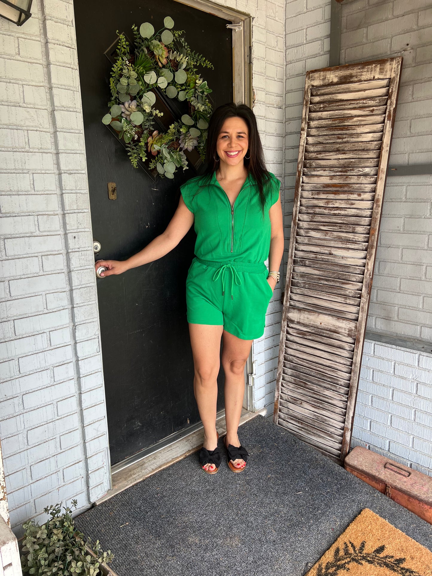Penny Drawstring Romper