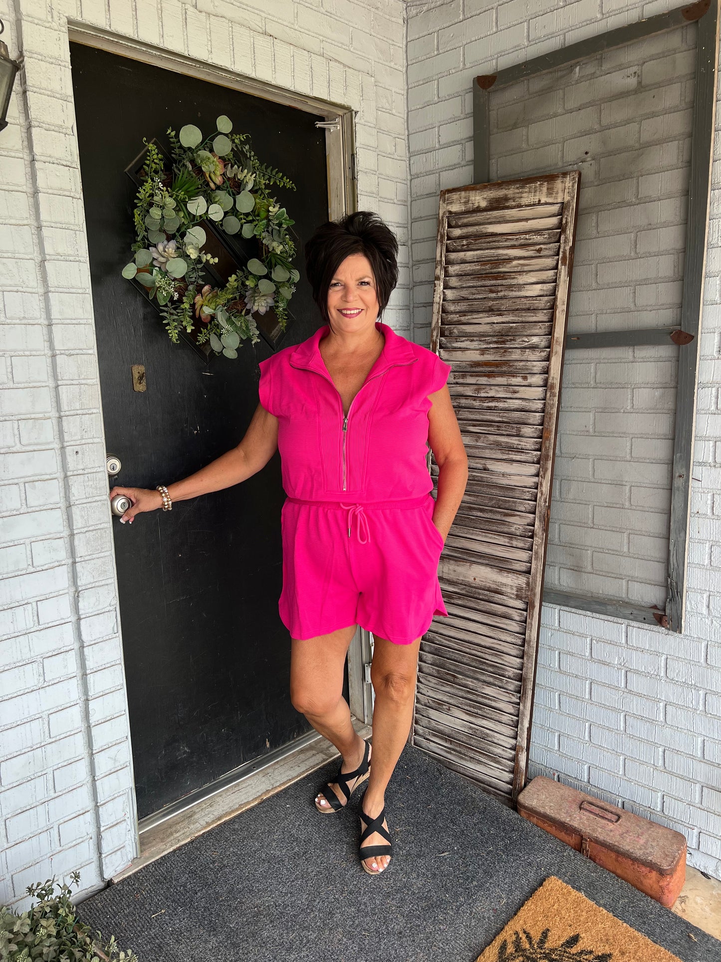 Penny Drawstring Romper