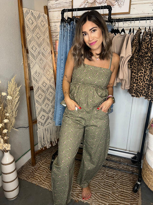 Grace Floral Barrel Pants