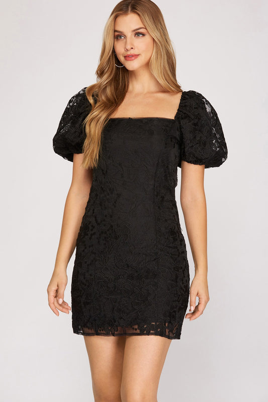 Lainey Embroidered Mini Dress