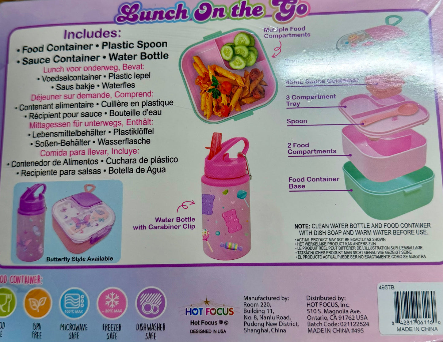 Butterfly Lunch Box On The Go