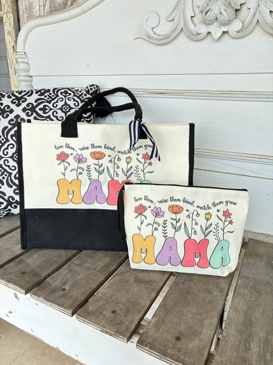 Mama Canvas Tote Set