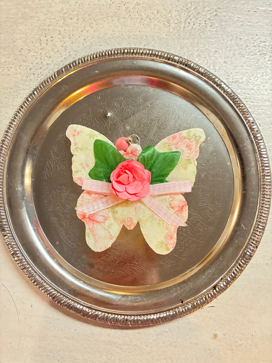 Springtime Floral Butterfly Freshie