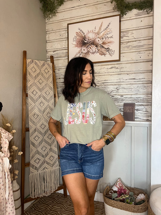 Jesus Patchwork Tee
