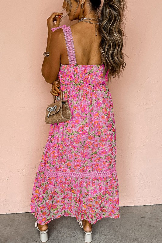 Grace Floral Lace Midi Dress