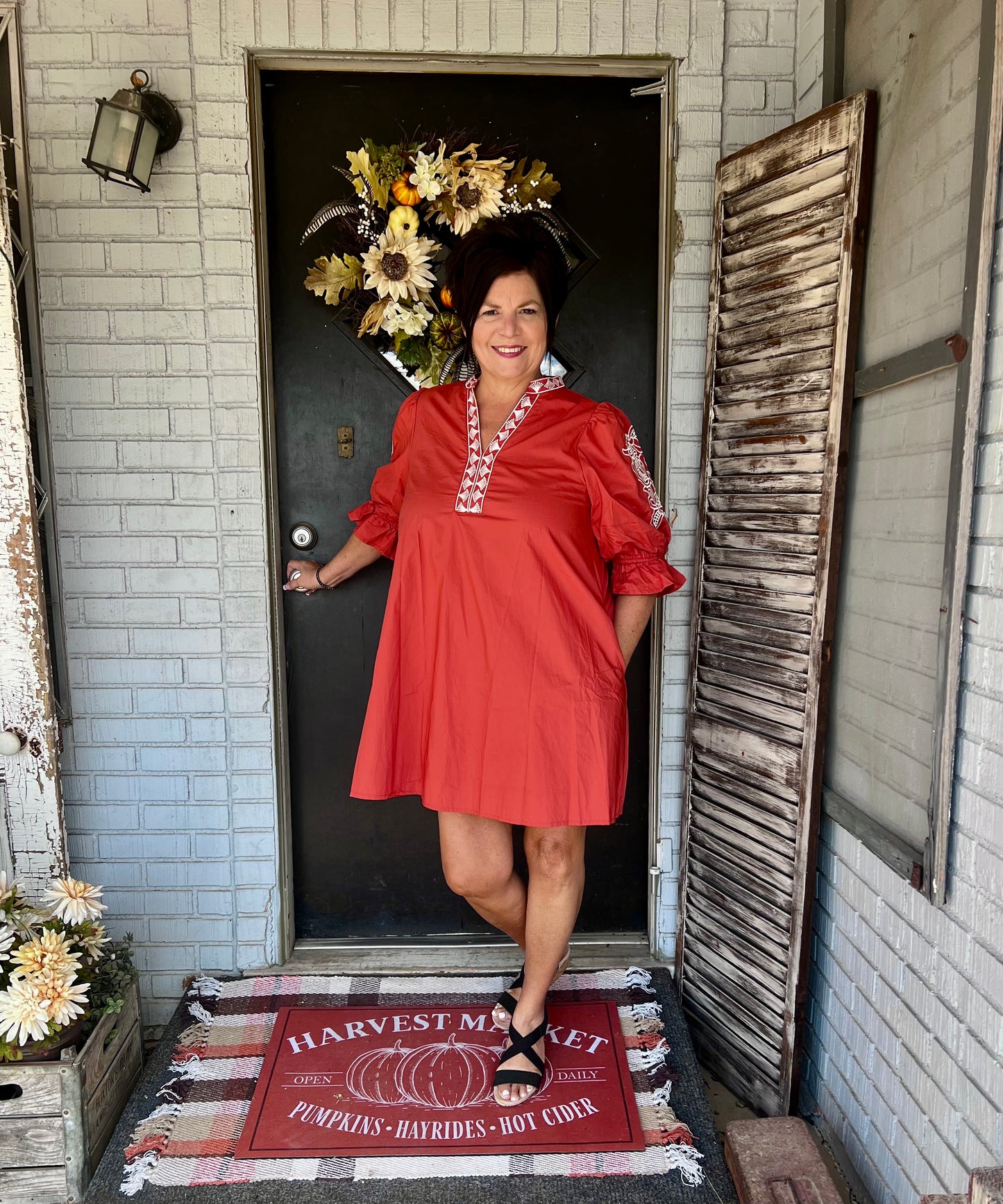 Autumn Embroidered Dress