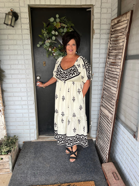 Amanda Boho Curvy Dress
