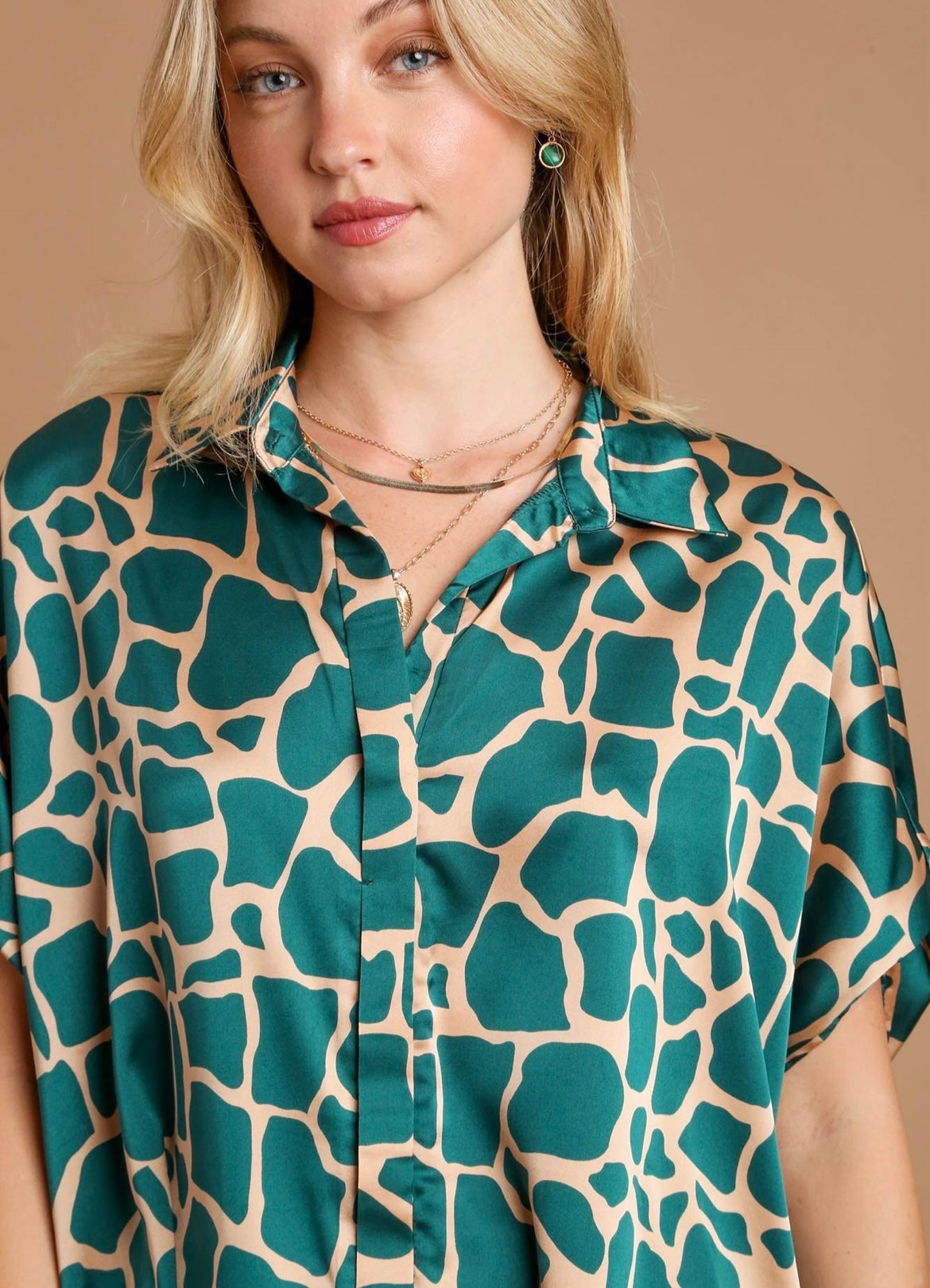 Emerald Button Down Top