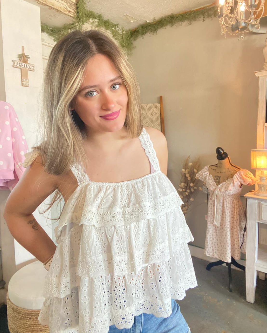 Mallory Ruffle Top