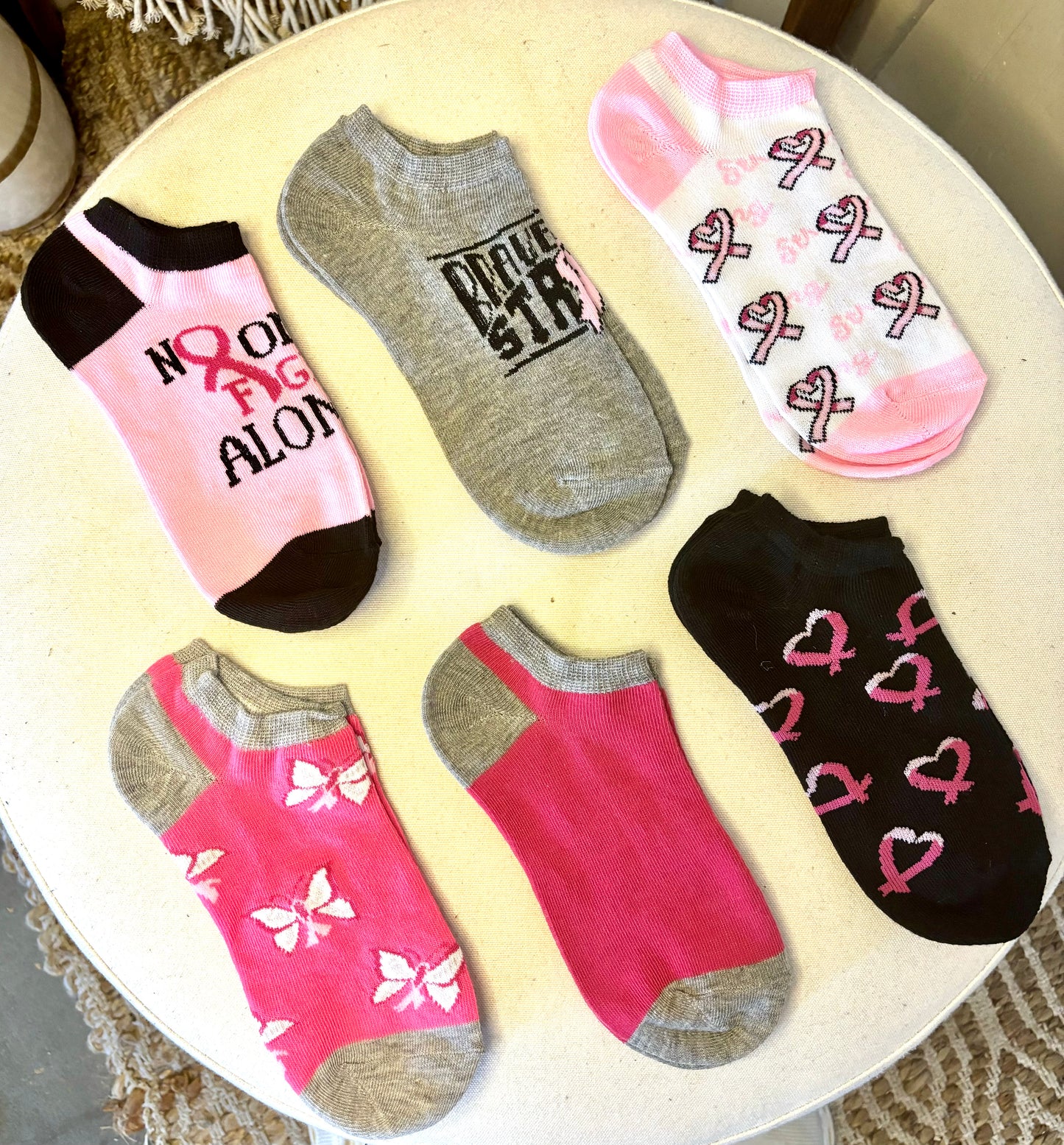 Breast Cancer Awareness Socks