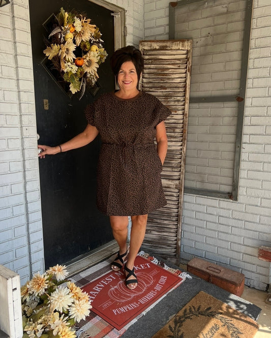 Emilia Leopard Print Dress