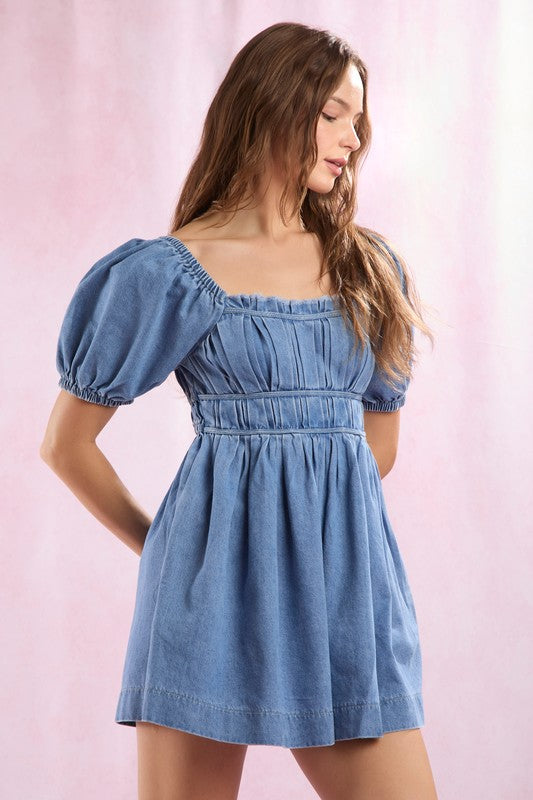 Lucy Denim Romper