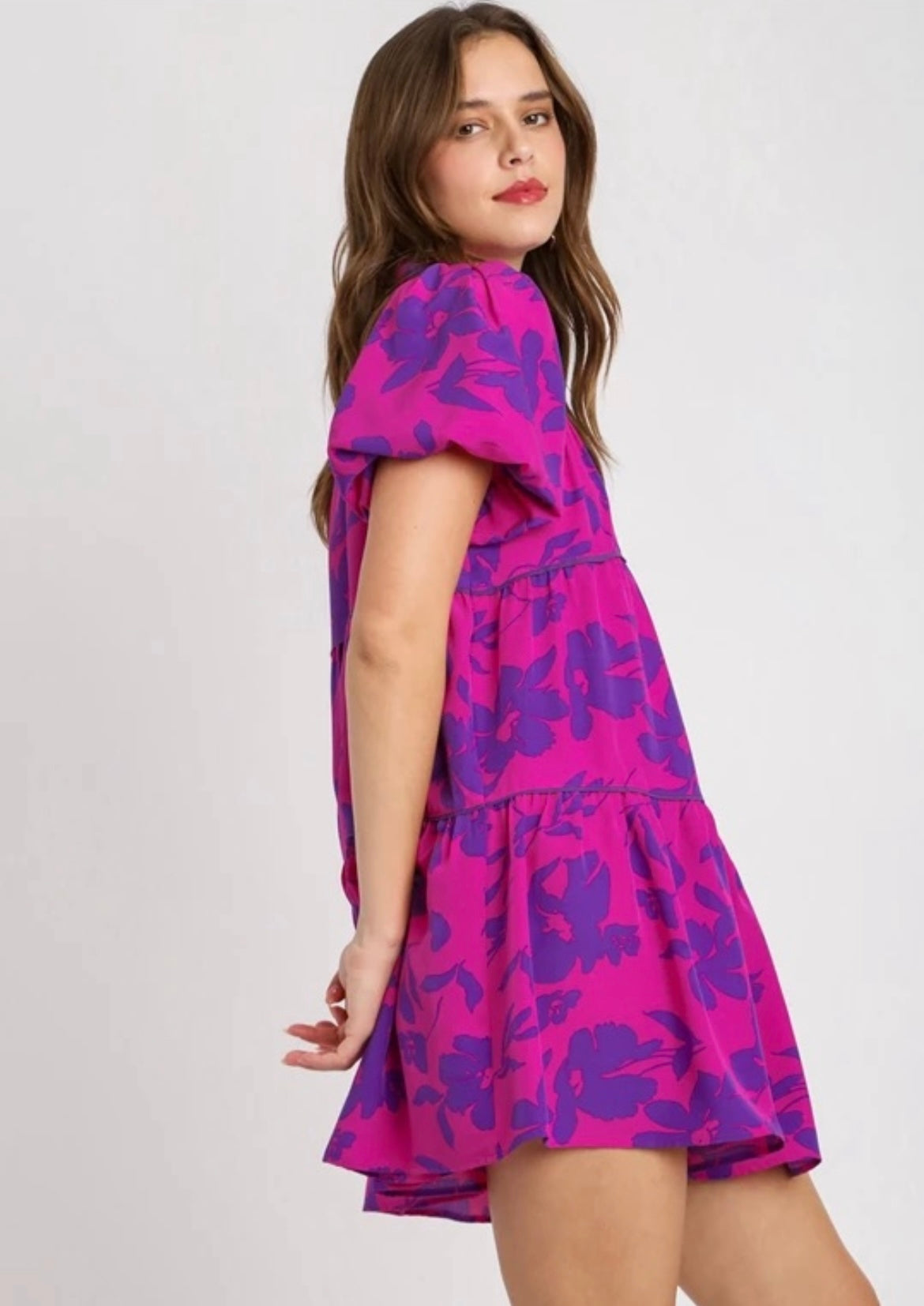 Camila’s Magenta Mixed Dress