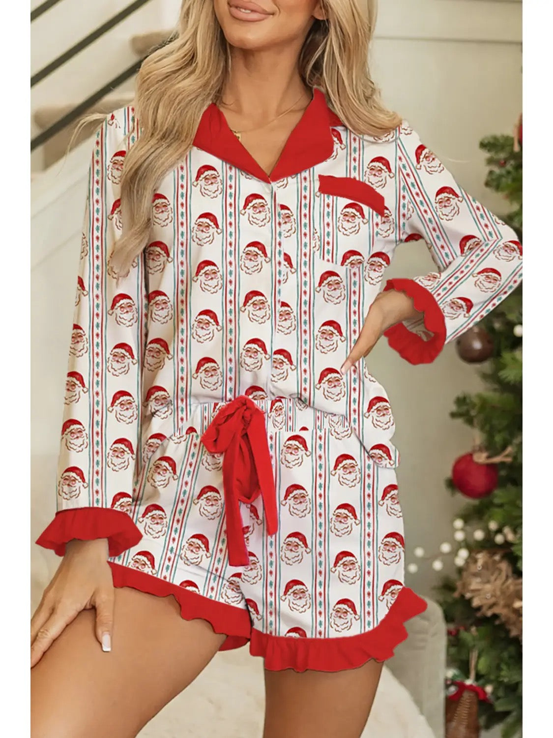 Cozy Santa Pajama Set