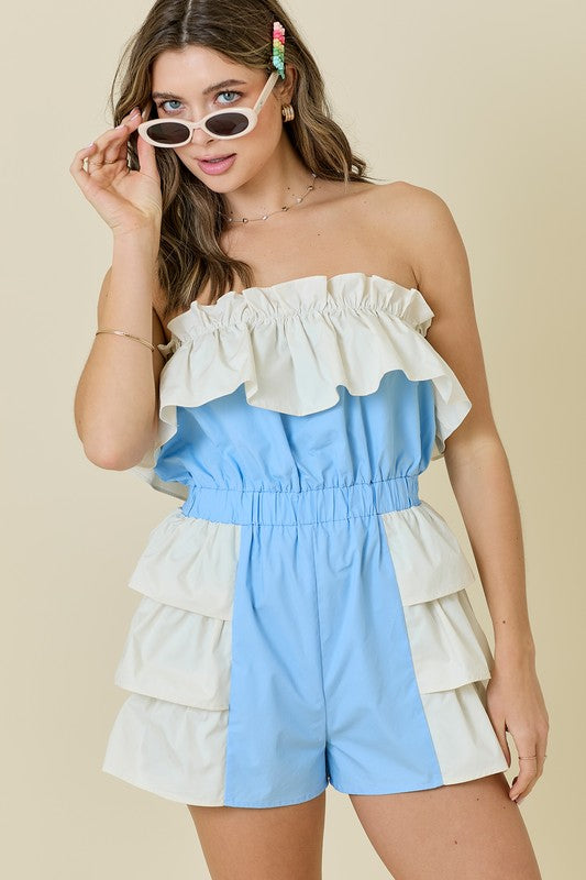 Rachel Poplin Romper