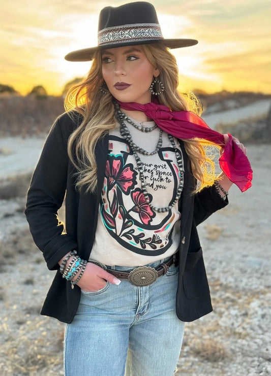 Horseshoe Western Tee