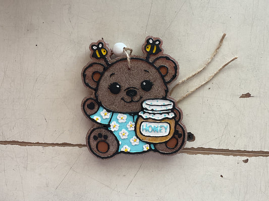 Bear + Honey Freshie