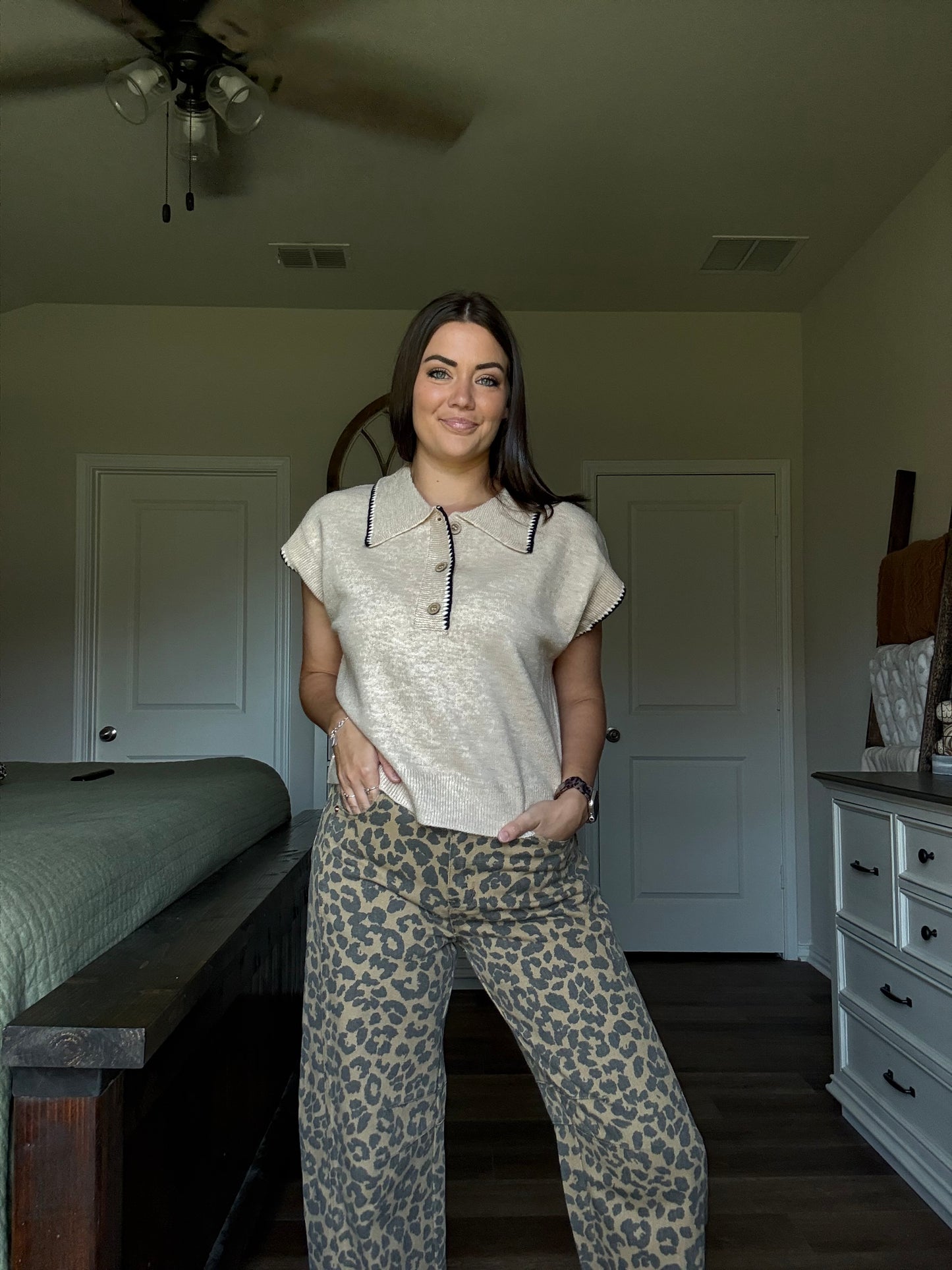 Mae Leopard Jeans