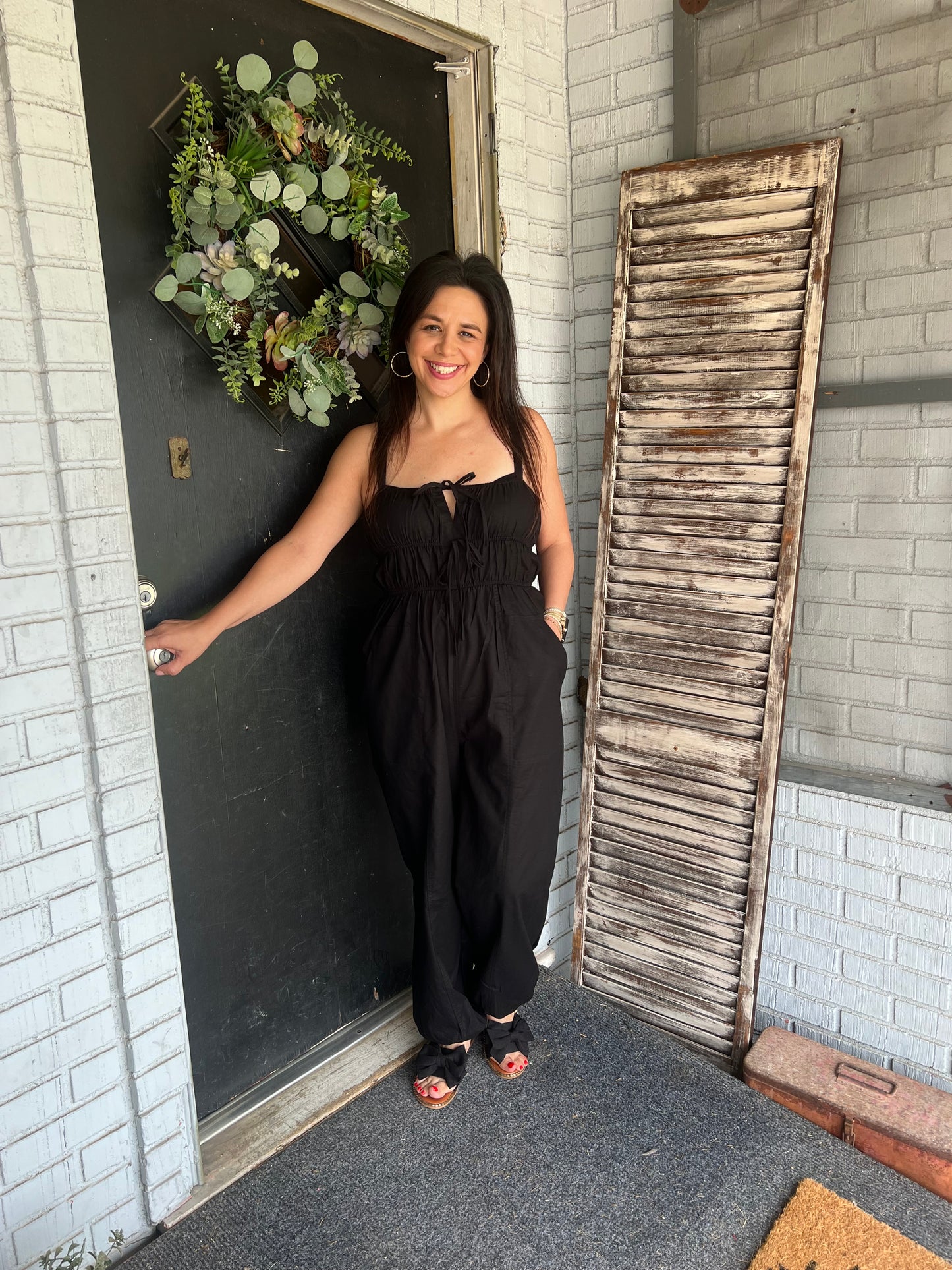 Spaghetti Strap Jogger Jumpsuit