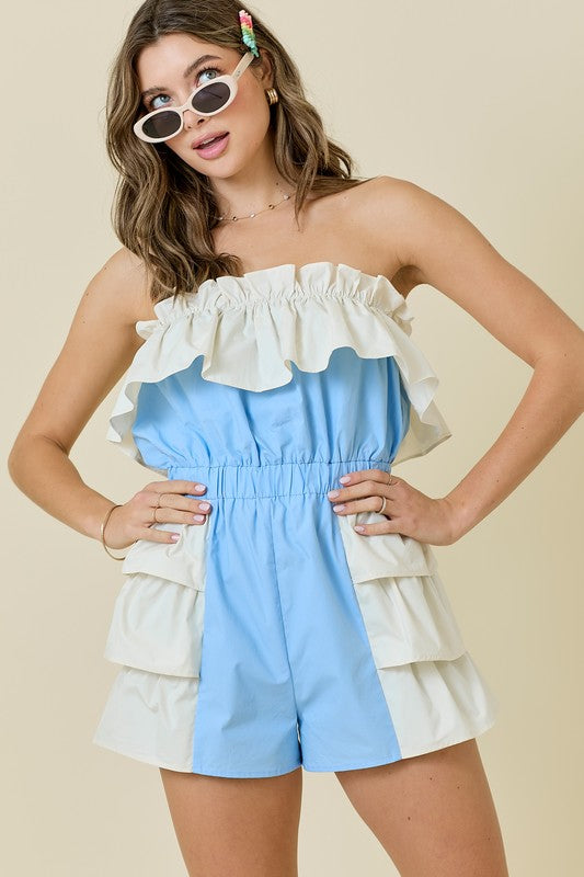 Rachel Poplin Romper