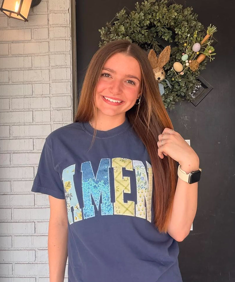 Amen Patchwork Tee