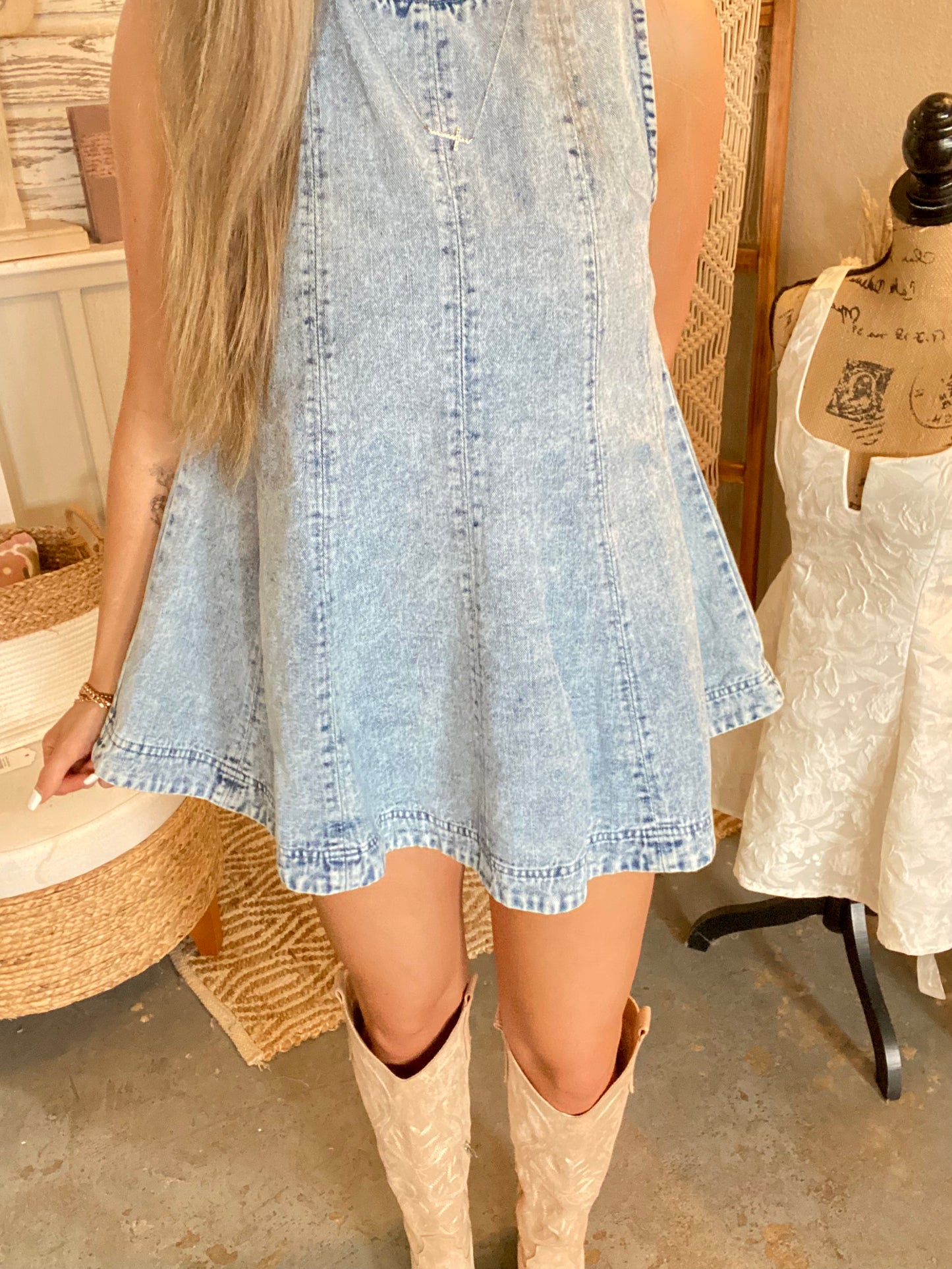 Denim Longline Matching Set