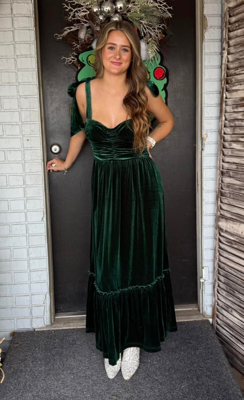 Noel Velvet Holiday Dress