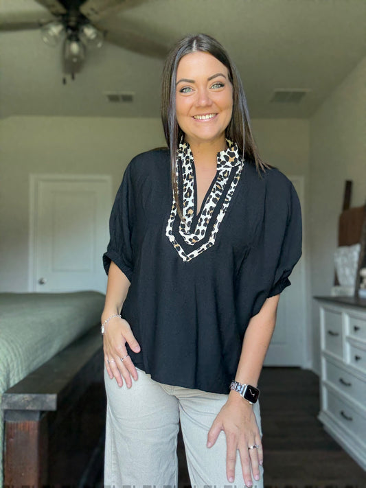 Lindsey Leopard Blouse