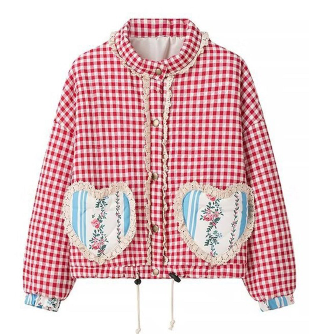 Elise Gingham Coat