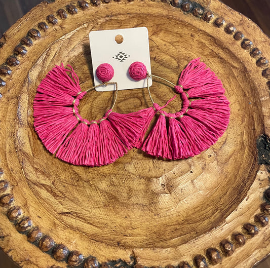 Fringe Tear Drop Earrings