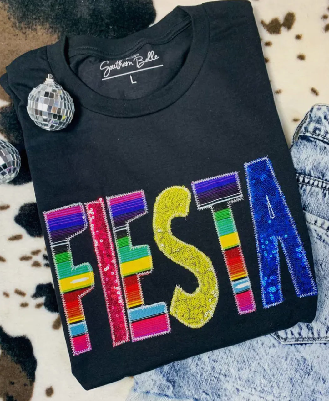 Fiesta Serape & Sequin Tee