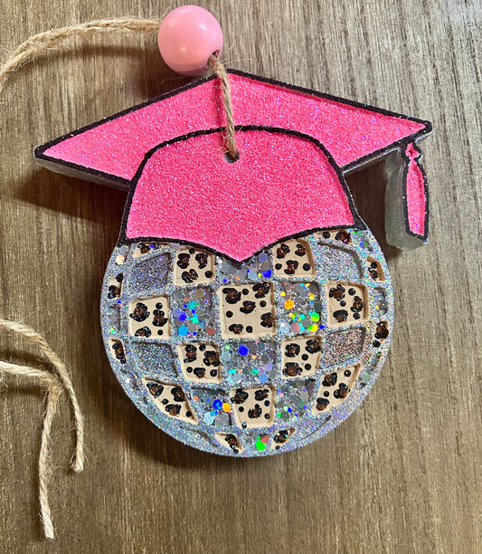 Graduation Leopard Disco Freshie
