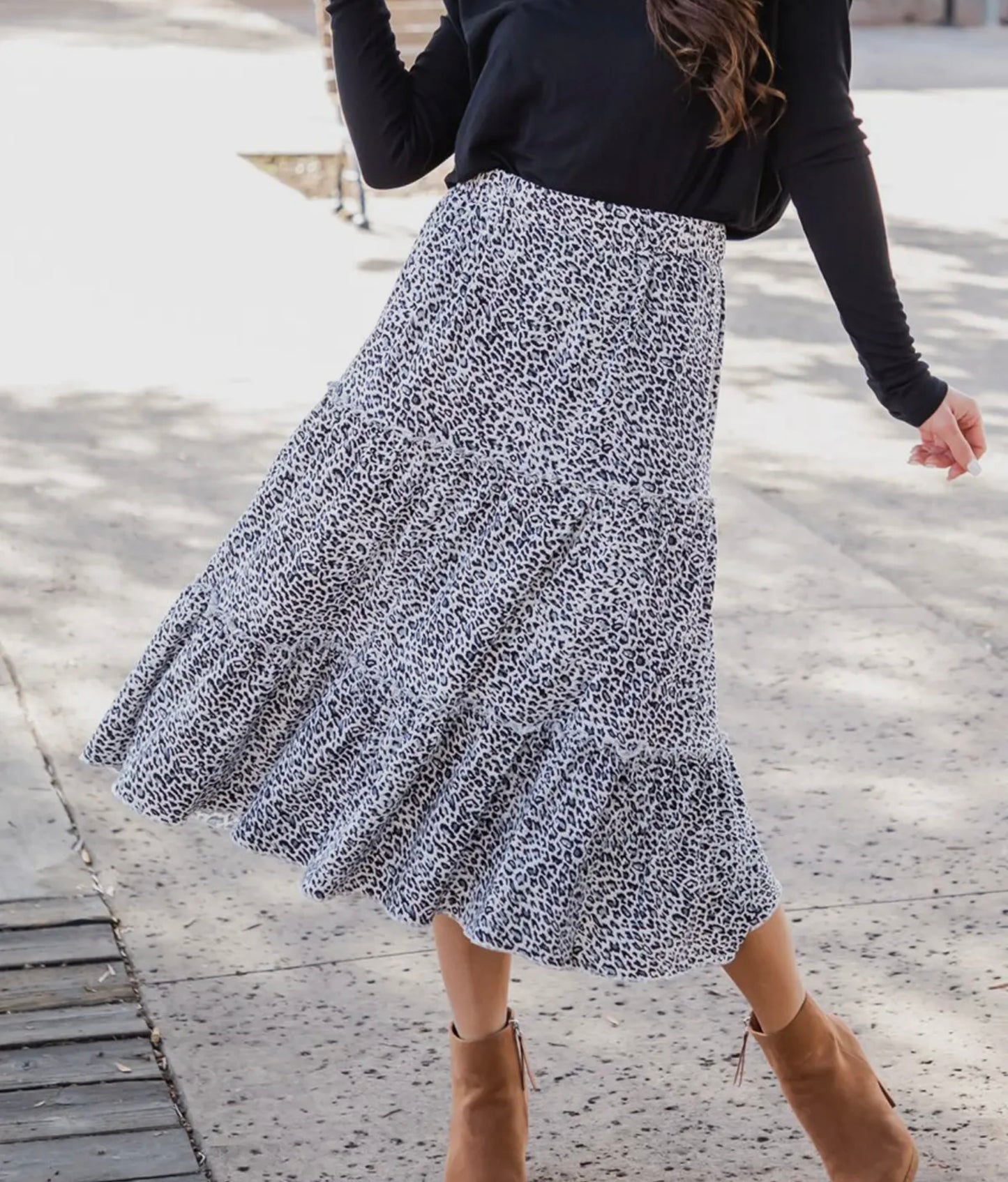 Amara Animal Print Skirt
