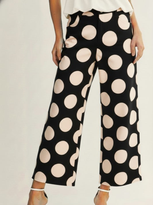 Paisley Polka Dot Pants