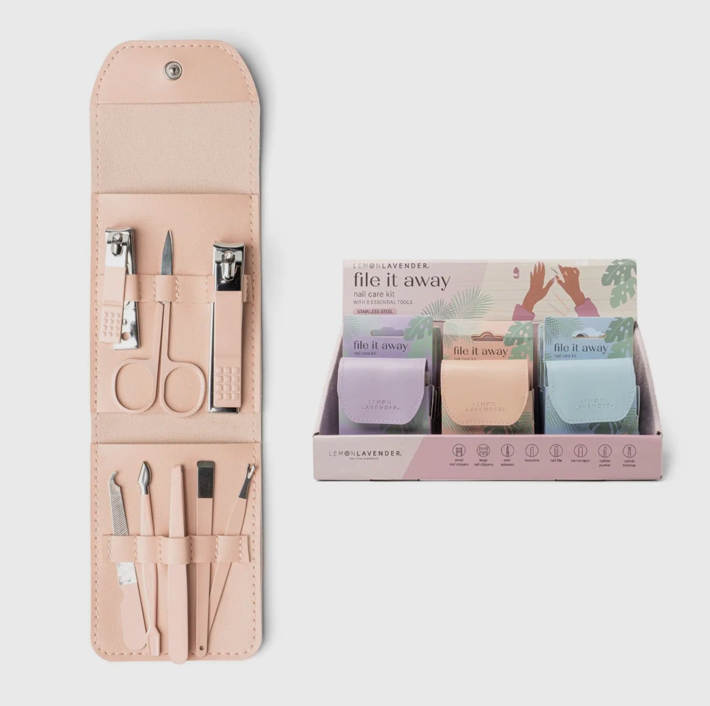 Lemon Lavender File It Away Nail Care Kit
