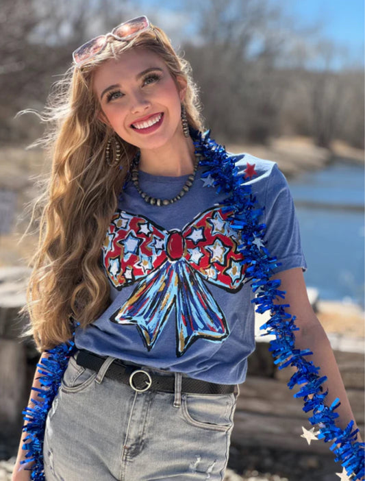 Patriotic Bow Tee