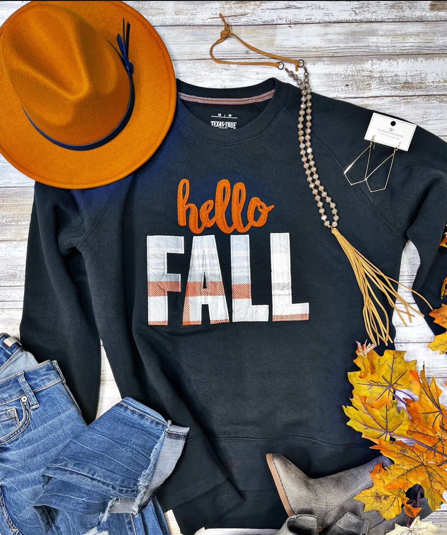 Hello Fall Applique Sweatshirt